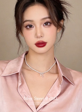 法式复古珍珠项链女配饰