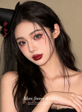 哥特风舞会羽毛网格流苏帽子发夹