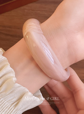 亚克力光面素圈开口手镯