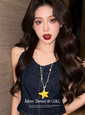 海边度假风陶瓷海星贝壳项链女