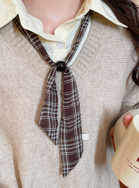 布艺碎花雪纺丝巾项链