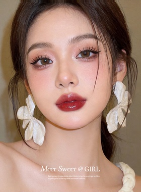 法式小众设计花朵耳钉