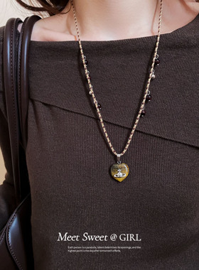 遇见饰品MEET手工棉绳小马毛衣链