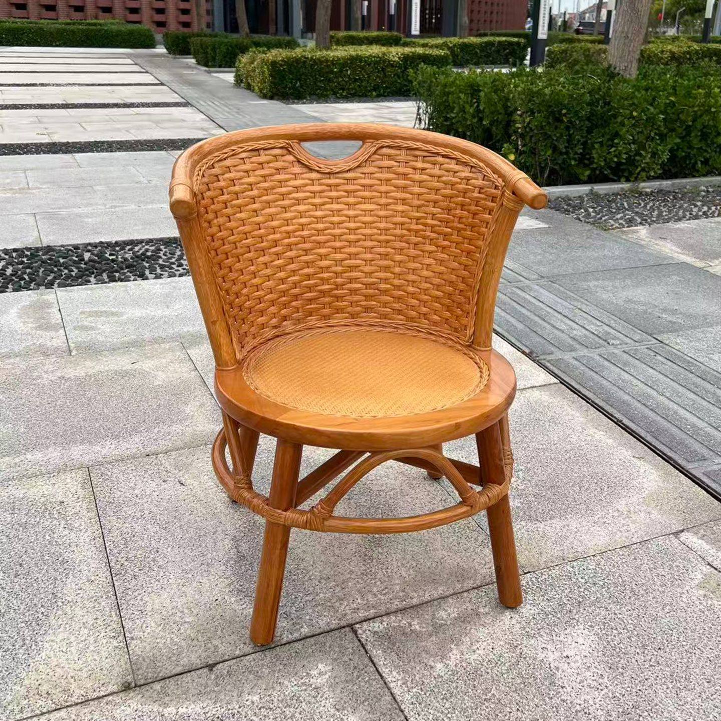 阳台椅子阳台椅子藤编靠背椅藤椅餐椅单人圆凳子小椅子阳台椅子,淘宝优惠券,粉丝福利购,淘宝优惠卷