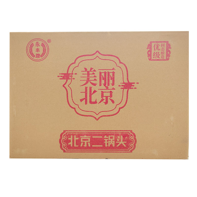 永丰牌北京二锅头美丽北京清香型白酒43度500ml*6瓶整箱