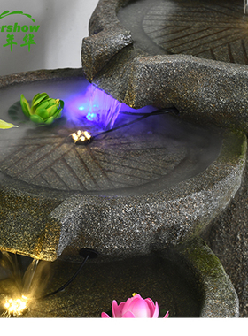 假山庭院聚财摆件民宿瀑布景观石