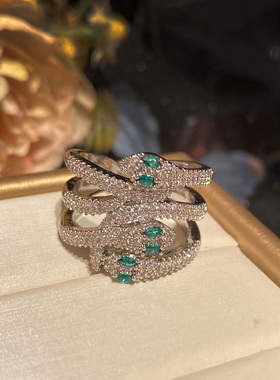 开口蛇戒指轻奢本命年