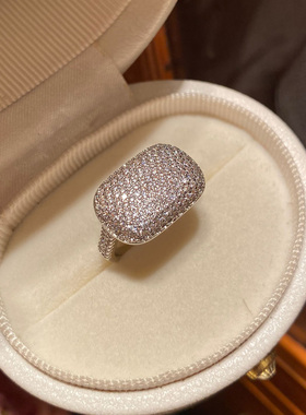 微镶锆石简约轻奢戒指女