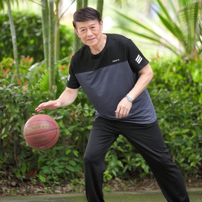 爸爸夏装短袖中老年运动套装男t恤 frovton弗罗威顿T恤