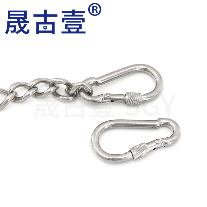 304不锈钢静电链条扭链麻花链铁链保险钩 秋千承重焊口链挂链5mm,淘宝优惠券,粉丝福利购,淘宝优惠卷