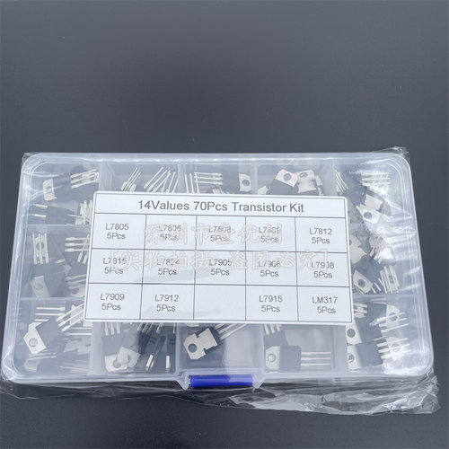 14种70PCS TO-220三端稳压管套装盒L7805/7812/7905/7912/LM317T - 图2