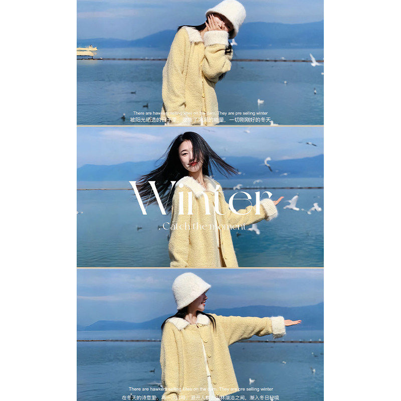 韩系温柔甜美冬装搭配一整套装女大码胖mm翻领保暖毛衣裤子两件套,淘宝优惠券,粉丝福利购,淘宝优惠卷