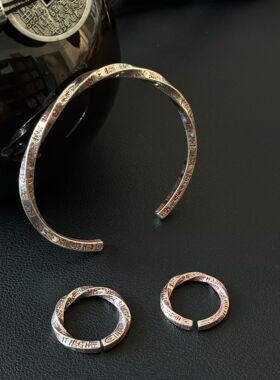 幸禧慈官方正品【无极·天蓬戒】道系天蓬尺可调节S925纯银戒指