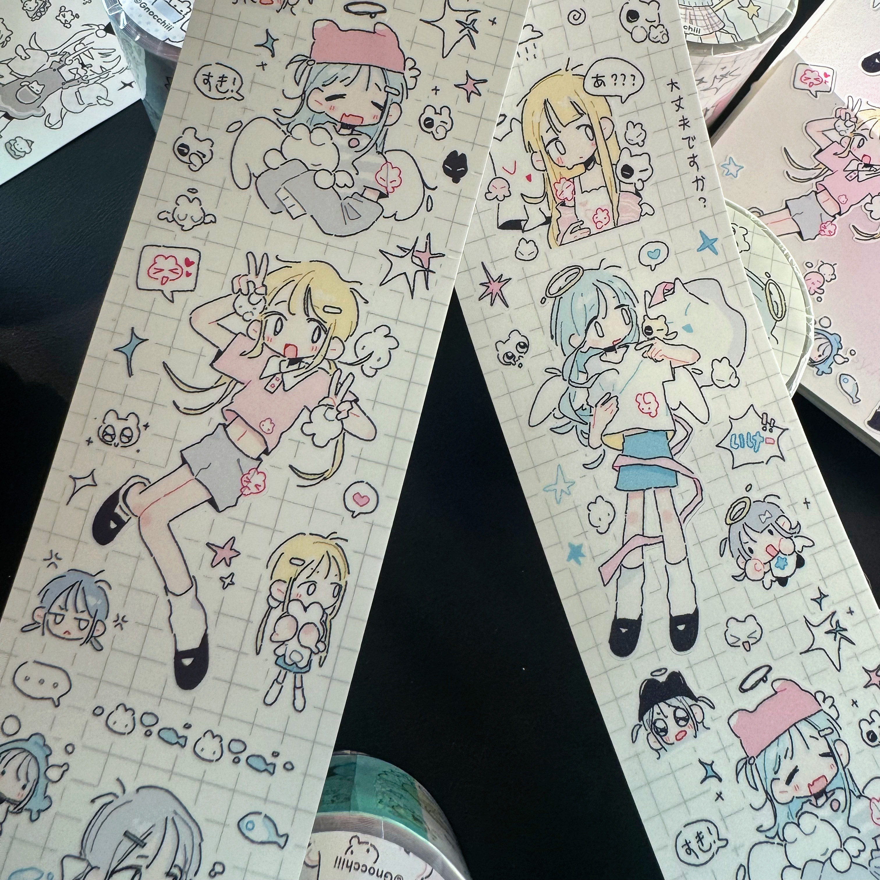 Kirakira贴纸卷分装 Gnocchiii白日梦境可爱少女手帐素材手机装饰,淘宝优惠券,粉丝福利购,淘宝优惠卷
