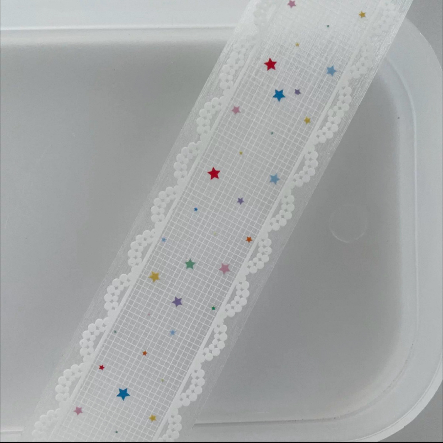 beshining分装拉丝蕾丝满天星盐系基础打底胶带手账点缀素材原创 - 图0