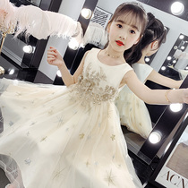 Girls Summer Dress Dress 2022 New Summer Kids Girls Gauze Dress Dress Foreign Pie Summer Princess Skirt Summer