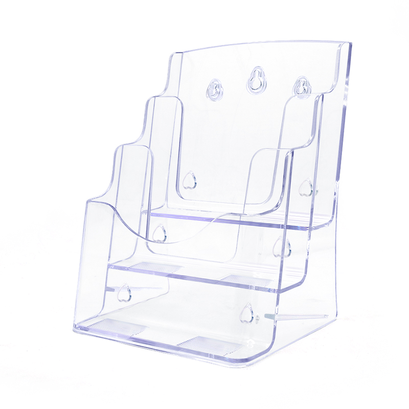 台面资料摆放架 桌面展示架 多层宣传资料架四格刮刮乐折页架页单放小a4单页纸的架子彩票单页架售楼部宣传单 - 图0