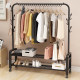 Simple cotton rack double -rod -type drying rack landing room mobilization hanging rack home bedroom clothes storage rack