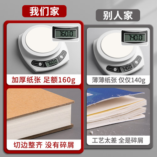 加厚A4素描本8k速写本16k手绘马克笔专用绘画本画画本小学生儿童图画本美术生空白素描纸水彩画纸初学者八开 - 图0