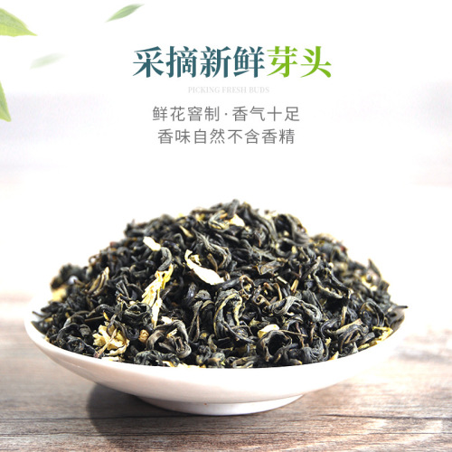 高香茉莉花茶茉莉毛尖绿茶叶茉香奶绿水果茶奶茶店专用茶底原料