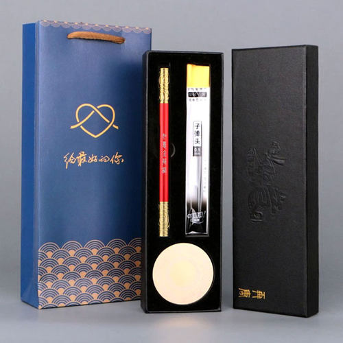 金箍棒创意签字笔商务高档金属笔杆铝合金中性情侣学生用个性礼品 - 图0
