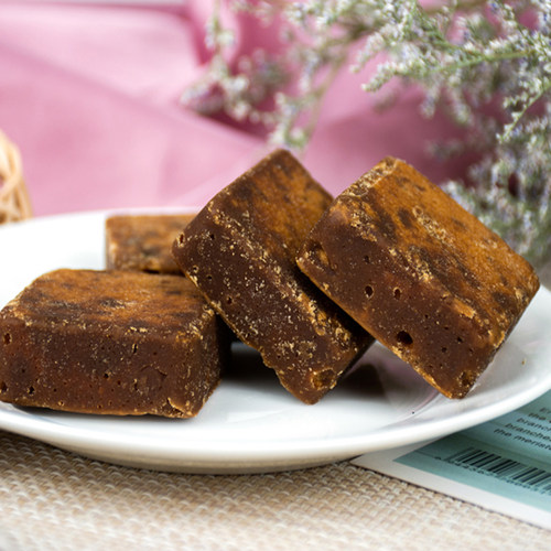台湾洪记黑糖姜母茶500g红糖姜茶大姨妈老姜枣茶块手工生姜汁小袋 - 图3