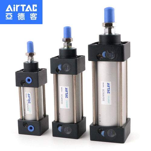 AIRTAC亚德客 标准气缸SC50X25X50X75X100X150X200X250S SC50缸径 - 图1