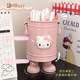 Cute iron pen holder KT cat makeup brush storage bucket