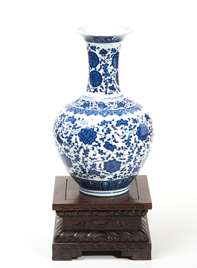 正方莲花加高关公红木佛像底座