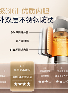 摩飞烧水杯便携恒温电热水杯