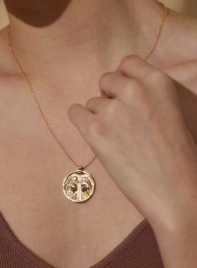 塔罗项链项链Aurozia18K重镀金