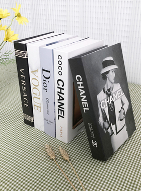 英文假书仿真书陈列架