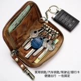 Универсальная ключница, вместительный и большой чехол для проездного, картхолдер, кожаная система хранения, из натуральной кожи, 2 в 1, воловья кожа