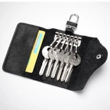 Универсальная вместительная и большая ключница, картхолдер, кожаная система хранения, из натуральной кожи, 2 в 1, воловья кожа