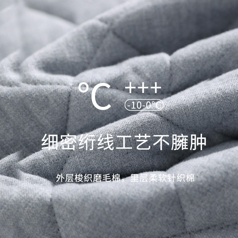 美标新款三层加厚夹棉情侣睡衣套装女秋冬纯棉全棉质卡通家居服男,淘宝优惠券,粉丝福利购,淘宝优惠卷