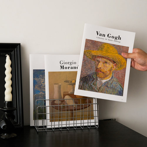 ins艺术风杂志拍照道具 时尚画册收纳氛围感拍摄复古装饰背景摆件 - 图2