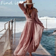 Large size big sling skirt vacation bohemian new long skirt