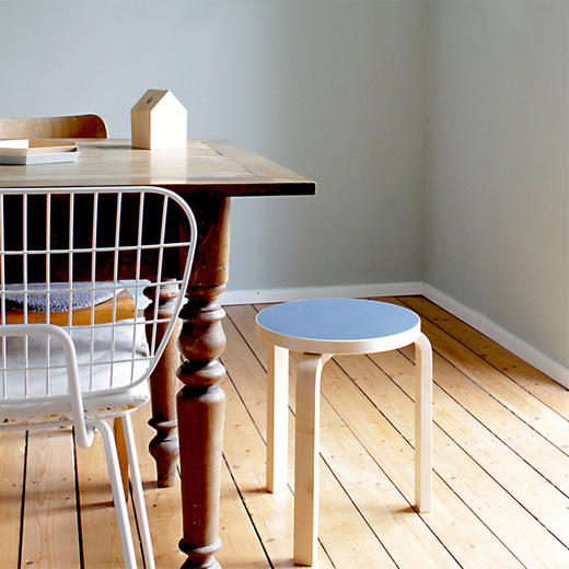 E2全球购正品|芬兰ARTEK Stool60圆凳 经典北欧简约现代桦木矮凳 - 图0