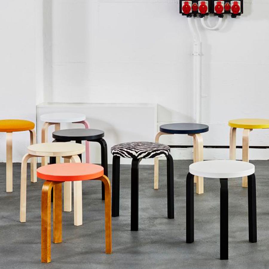 E2全球购正品|芬兰ARTEK Stool60圆凳 经典北欧简约现代桦木矮凳 - 图2