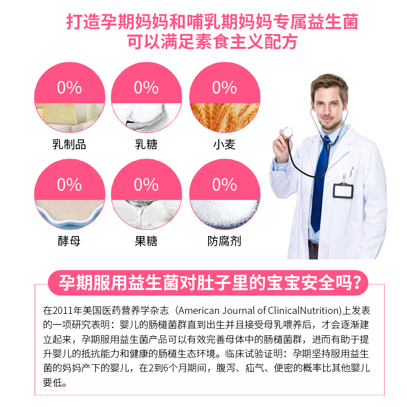 澳洲 Life Space孕妇益生菌胶囊孕期哺乳期孕产妇调理肠胃免疫力 - 图2