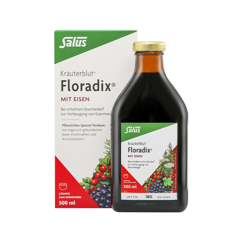 Floradix德国铁元液孕妇孕期补铁剂女性补铁口服液铁元素铁500ml-图3