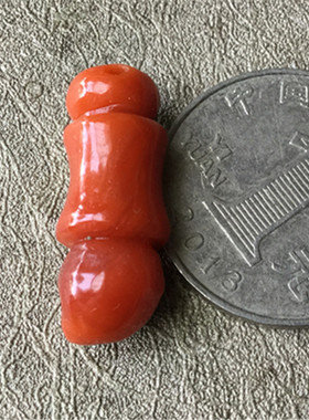 天然南红玛瑙柿子红。文昌笔吊坠 毛笔雕刻挂件 逢考必过