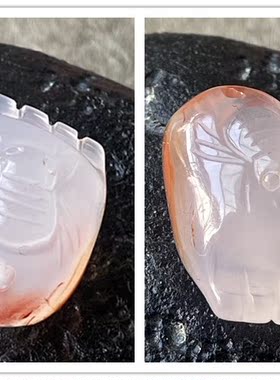 川料南红玛瑙知足常乐小雕