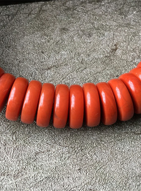 宝钰轩四川南红玛瑙满肉纯色柿子药片隔片手串