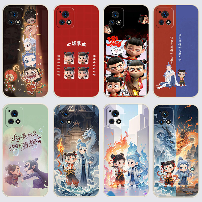 vivoY31s手机壳y31s标准版哪吒之魔童闹海直边软壳Q版V2054A硅胶voivy31sa磨砂viv0y3s全包女保护套防摔超薄