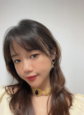 复古巴洛克黑金女耳钉手链项链