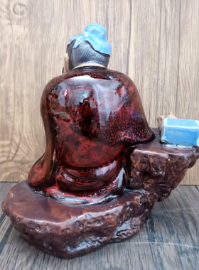 陶瓷陆羽品茶国学中式茶馆摆件