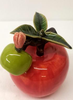 陶瓷苹果新房开业礼品客厅摆件