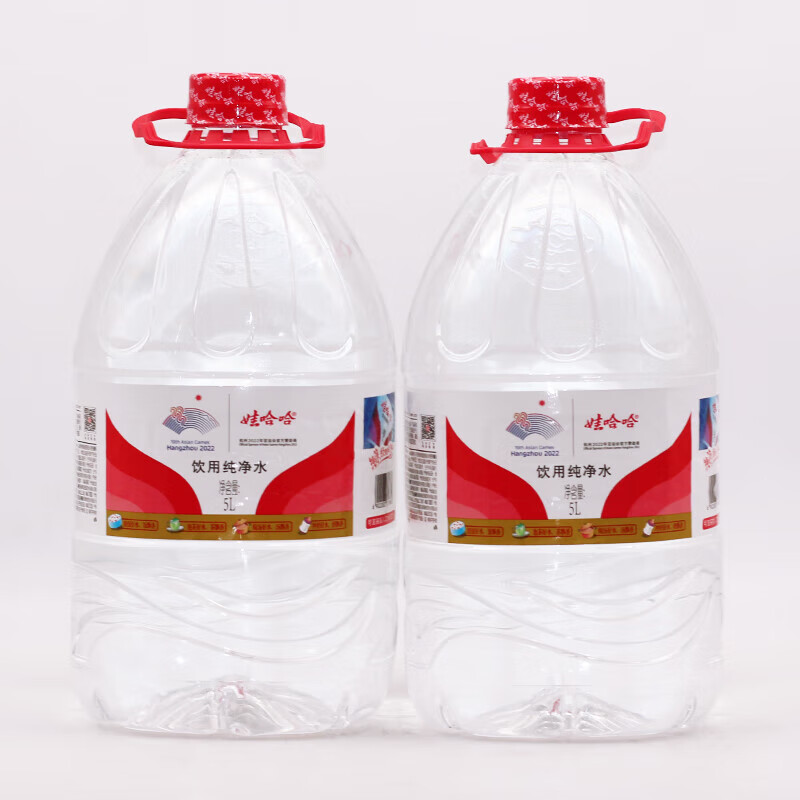 娃哈哈纯净水5L*4桶整箱批特价大瓶桶装哇哈哈饮用水5升非矿泉水-图3