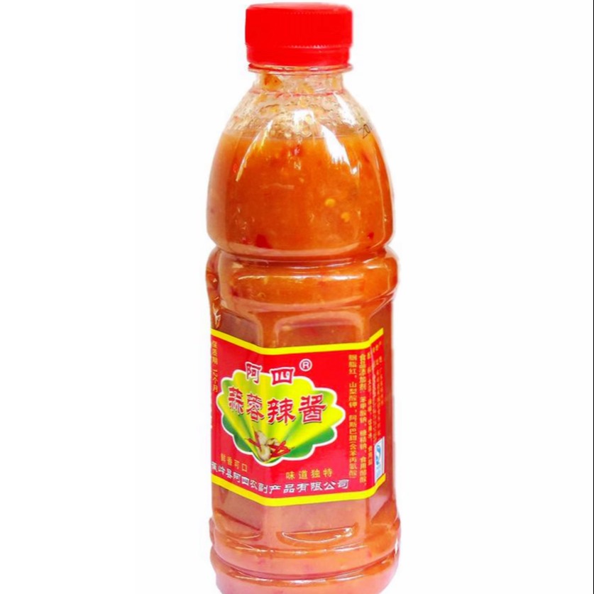 瓶装广东梅州县客家特产蕉岭阿四蒜蓉辣酱 腌面火锅酸甜椒调味料 - 图2